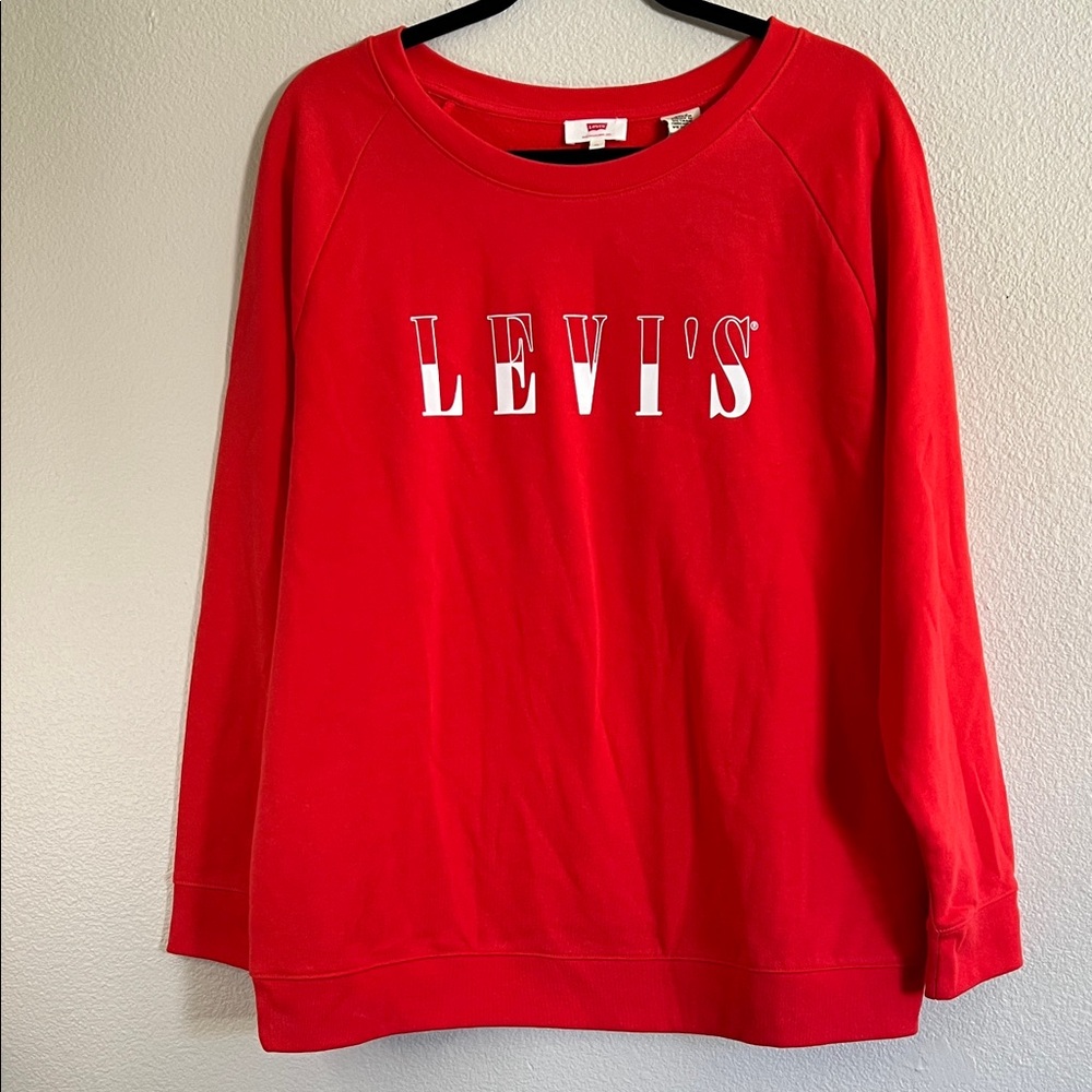 Levi's Vibrant Red Crewneck